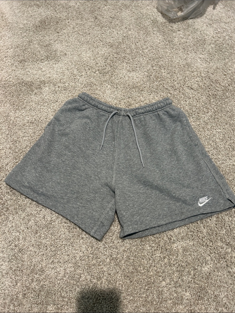 Nike Women's Heather Gray Athletic Drawstring Shorts